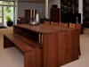 Notenhouten eetkamer set